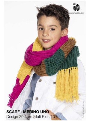 Lana Grossa - Filati Kids 10 Design 39 - Merino Uno Scarf										