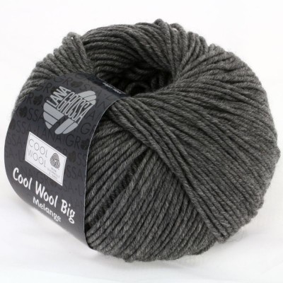 Lana Grossa Cool Wool Big										 - 0617 Dunkelgrau meliert