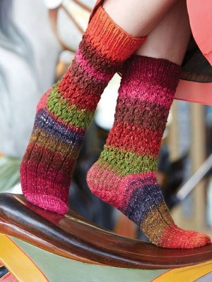 Noro MAG5-14 Lace & Rib Socks										