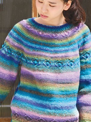Noro MAG13-24 Cable Yoked Pullover										