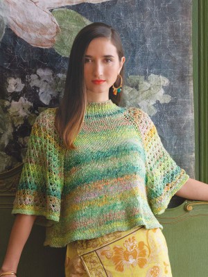 Noro MAG14-01 Cropped Lace Raglan Tee										