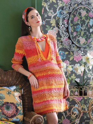 Noro MAG14-03 Crochet Tunic Dress										