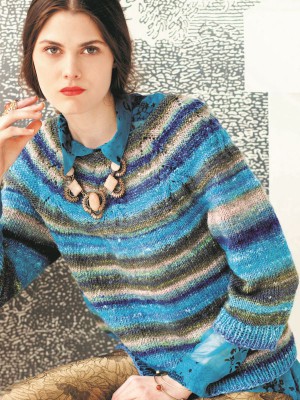 Noro MAG1-10 Lace Yoke Pullover										