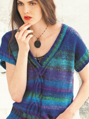 Noro MAG1-12 Cable Front V-Neck										