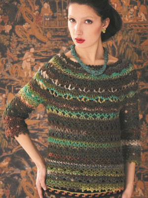 Noro MAG2-26 Round Yoke Pullover										