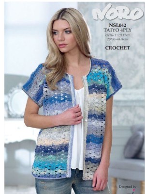Noro NSL041 Crocheted Cardigan Top										