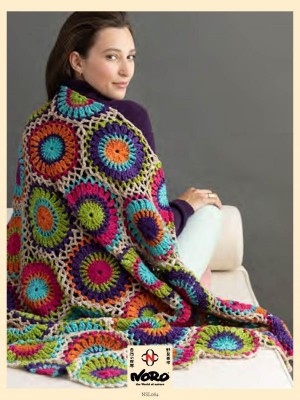 Noro Koko Crochet Granny Circles Blanket										