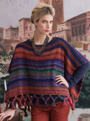 Noro MAG11-12 Fringed Poncho										