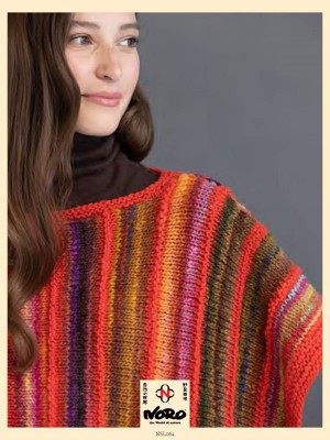 Noro Poppy Striped Poncho										