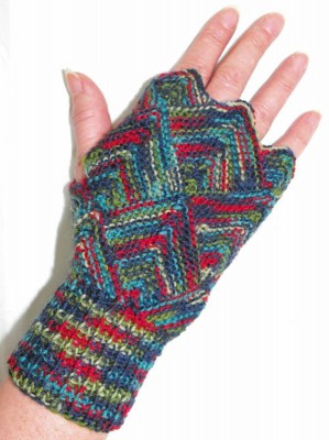 Opal FF004 Domino Fingerless Gloves										