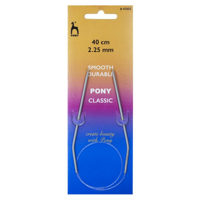 Pony Circular Knitting Needle 16in (40cm)										 - US 1 (2.25mm)