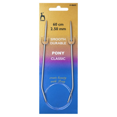 Pony Circular Knitting Needle 24in (60cm)										 - US 1-2