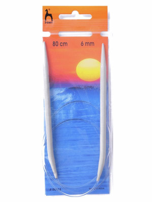 Pony Circular Knitting Needle 32in (80cm)										 - US 10 (6.00mm)