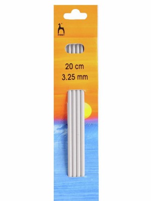 Pony Double Pointed Knitting Needles 8in (20cm)										 - US 3 (3.25mm)