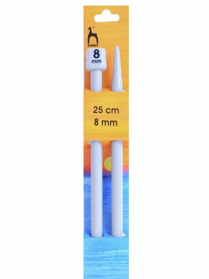 Pony Single Pointed Knitting Needles 10in (25cm)										 - US 11 (8.0mm)