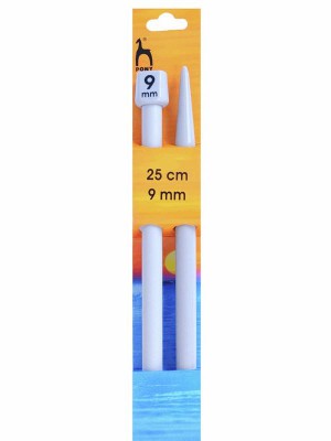 Pony Single Pointed Knitting Needles 10in (25cm)										 - US 13 (9.0mm)