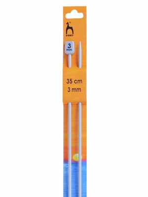Pony Single Pointed Knitting Needles 14in (35cm)										 - US 2.5 (3.00mm)
