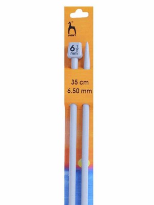 Pony Single Pointed Knitting Needles 14in (35cm)										 - US 10.5 (6.50mm)
