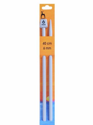 Pony Single Pointed Knitting Needles 16in (40cm)										 - US 10 (6.00mm)