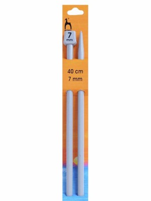 Pony Single Pointed Knitting Needles 16in (40cm)										 - US 10.5 (7.00mm)