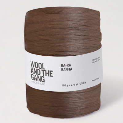 Wool and the Gang Ra-Ra Raffia										 - 338 Espresso Brown