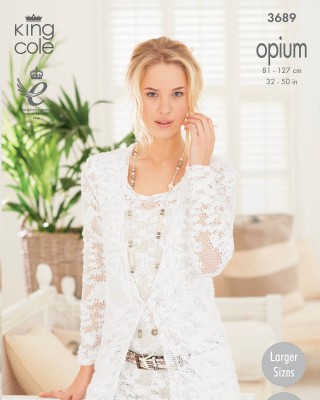 King Cole 3689 Ladies Cardigan And Vest										