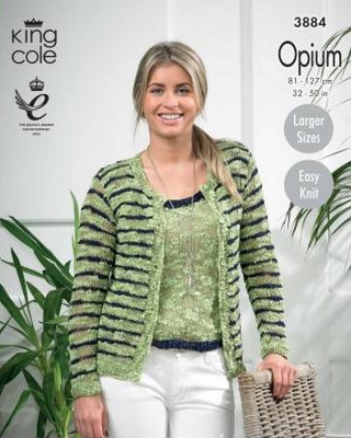 King Cole 3884 Ladies Cardigan And Vest										