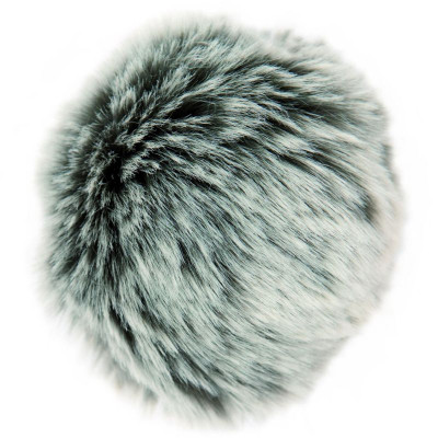 Rico Fake Fur Pompon										 - Grey Silver