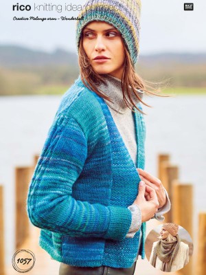 Rico KIC 1057 Cardigan & Shawl in Creative Melange Aran										