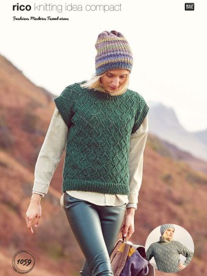 Rico KIC 1059 Sweater & Tank Top in Fashion Modern Tweed Aran										