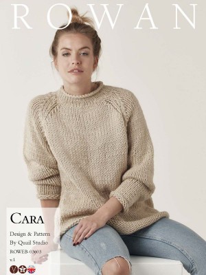 Rowan Cara Sweater in Big Wool										