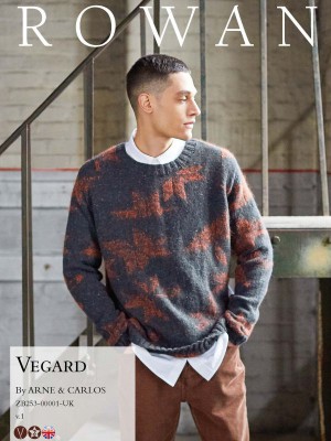 Rowan Vegard Men's Sweater in Felted Tweed & Kidsilk Haze										