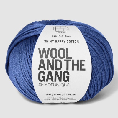 Wool and the Gang Shiny Happy Cotton										 - 258 Cornflower Blue