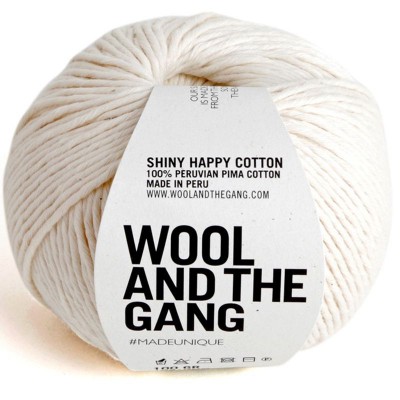 Wool and the Gang Shiny Happy Cotton										 - Ivory White