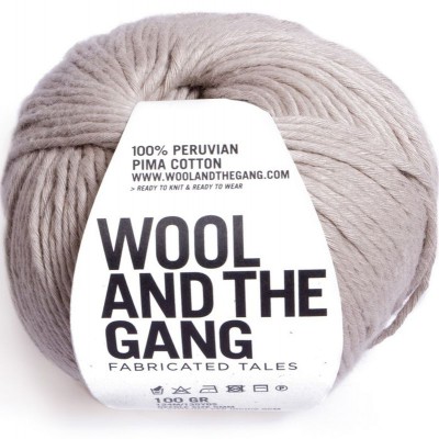 Wool and the Gang Shiny Happy Cotton										 - Timberwolf