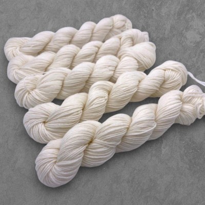 Undyed 4 Ply Superwash Sock Mini Skeins										 - SW Sock Minis