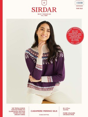 Sirdar 10308 Modern Fair Isles Collection Sweater										