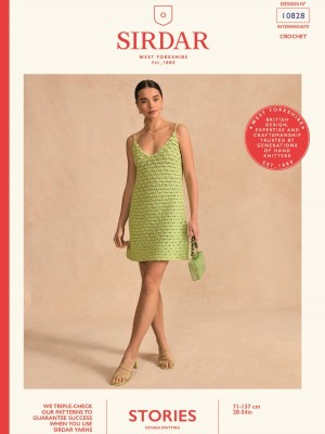 Sirdar Amalfi Coast 10828 Cocktail Hour Crochet Dress										