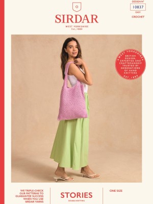 Sirdar Amalfi Coast 10837 Colour Pop Crochet Tote										