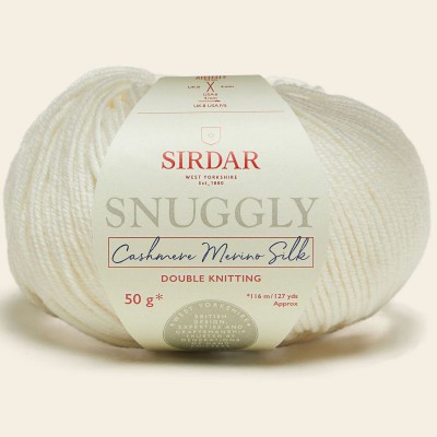 Sirdar Snuggly Cashmere Merino Silk DK										 - 302 Snow Queen