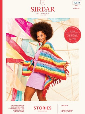 Sirdar Stories DK Festival Collection 10523 Glasto Poncho										