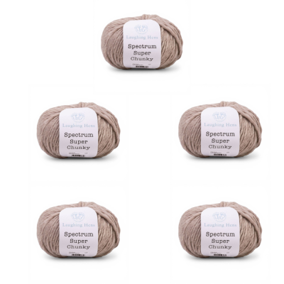 Laughing Hens Spectrum Super Chunky Pack of 5										 - 001 Grey Brown