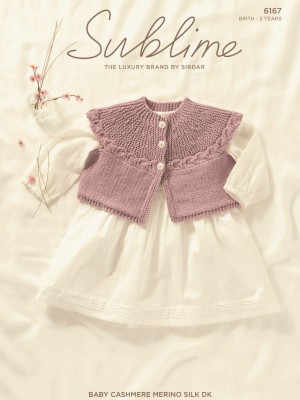 Sublime 6167 Sleeveless Round Neck Cardigan										