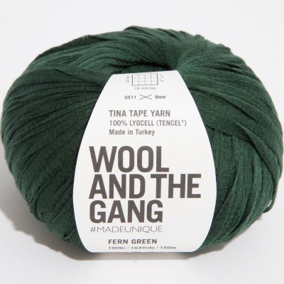 Wool and the Gang Tina Tape Yarn										 - Fern Green