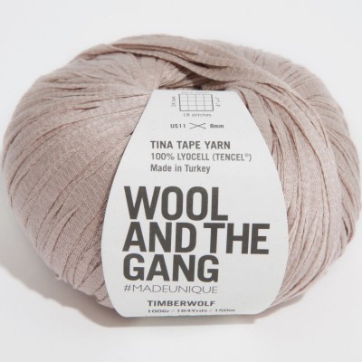 Wool and the Gang Tina Tape Yarn										 - Timberwolf