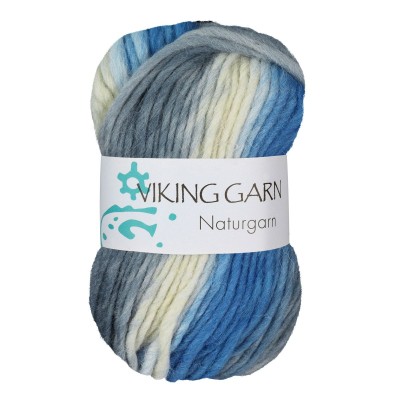 Viking Garn Snorre Naturgarn										 - 621 Multi Grey / Blue