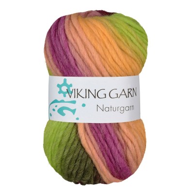 Viking Garn Snorre Naturgarn										 - 644 Multi Yellow/Green