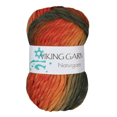 Viking Garn Snorre Naturgarn										 - 659 Multi Orange/Brown