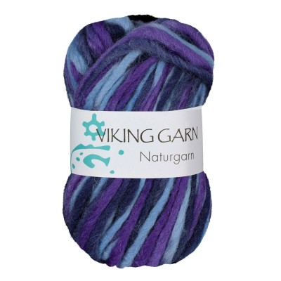 Viking Garn Snorre Naturgarn										 - 670 Multi Purple/Turquoise