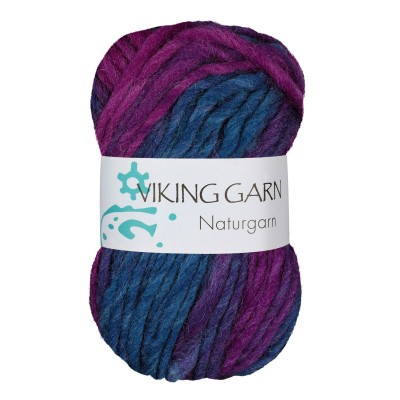 Viking Garn Snorre Naturgarn										 - 675 Multi Cerise/Green